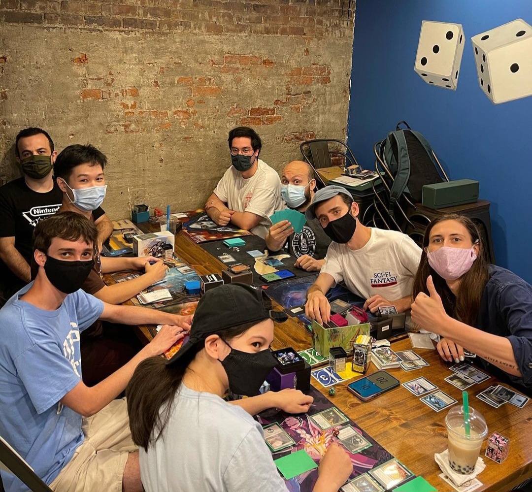 An image of people playing games